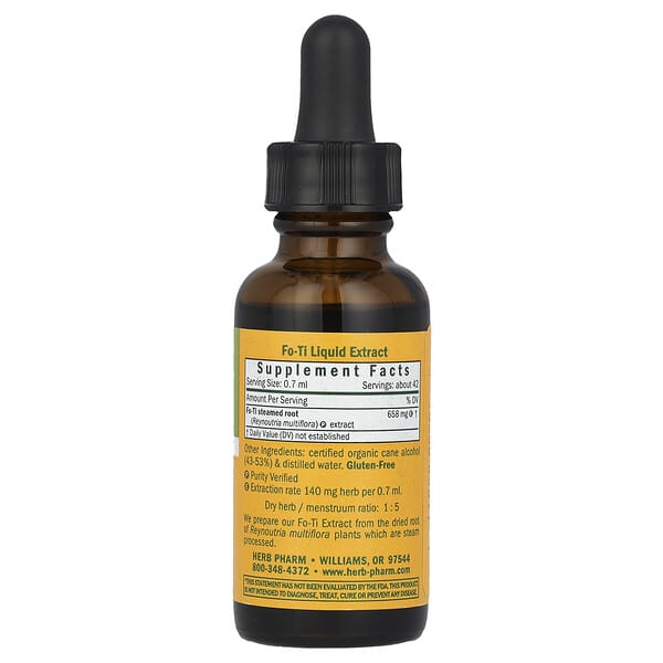 Alternative view of Herb Pharm, Fo-TI, System Restoration, 1 fl oz (30 ml)