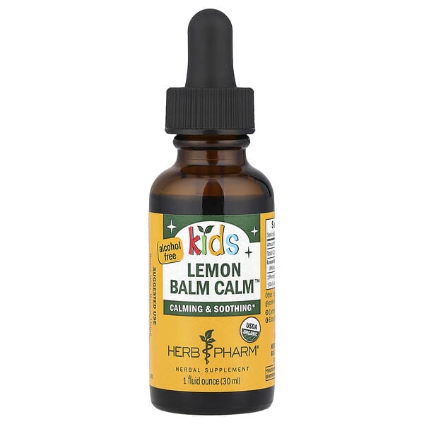 Herb Pharm, Kids Lemon Balm Calm™, Alcohol Free, 1 fl oz (30 ml) (213 mg per Serving)