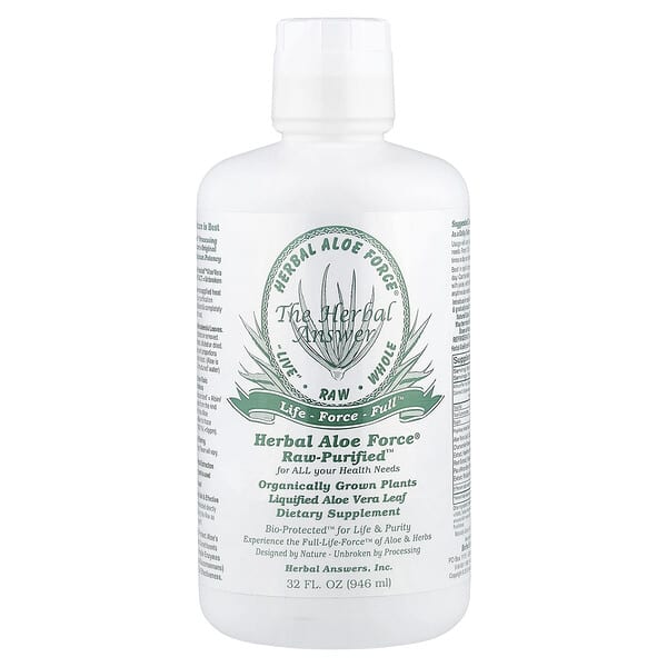 Herbal Answers, Herbal Aloe Force®, Raw Purified™, 32 fl oz (946 ml)
