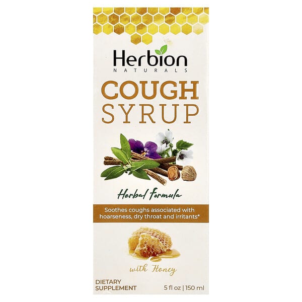 Herbion Naturals, Cough Syrup With Honey, Alcohol Free, 5 fl oz (150 ml)