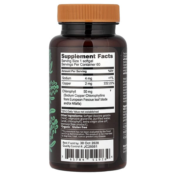 Alternative view of Herbs Etc., ChlorOxygen®, 60 Softgels