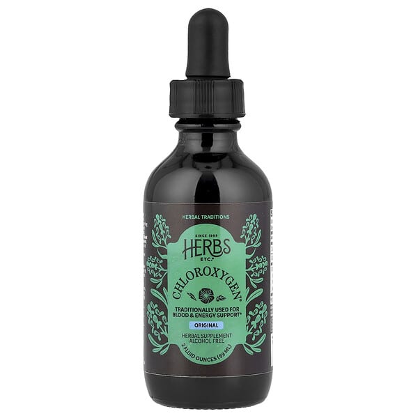Herbs Etc., ChlorOxygen®, Original, Alcohol Free, 2 fl oz (59 ml)