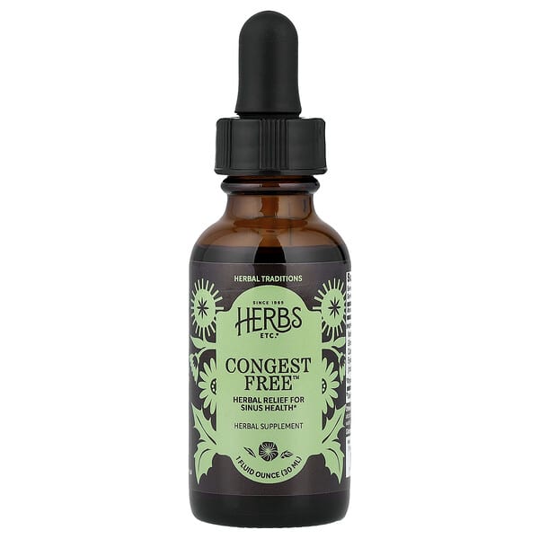 Herbs Etc., Congest Free™, 1 fl oz (30 ml)