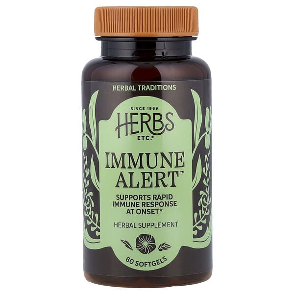 Herbs Etc., Immune Alert™, 60 Softgels