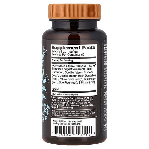 Alternative view of Herbs Etc., Lymphatonic™, 60 Softgels