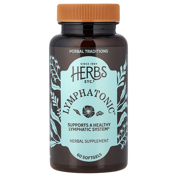 Herbs Etc., Lymphatonic™, 60 Softgels