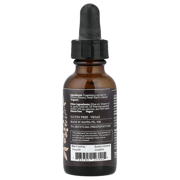 Alternative view of Herbs Etc., Mullein Garlic Ear Drops, 1 fl oz (30 ml)