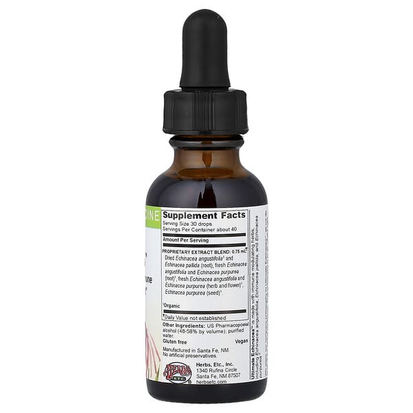 Alternative view of Herbs Etc., Ultimate Echinacea™, 1 fl oz (30 ml)