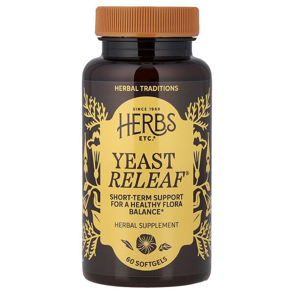 Herbs Etc., Yeast ReLeaf®, 60 Softgels