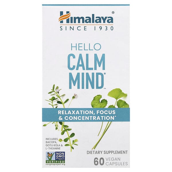 Himalaya, Hello Calm Mind™, 60 Vegan Capsules