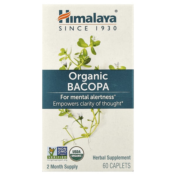 Himalaya, Organic Bacopa, 60 Caplets