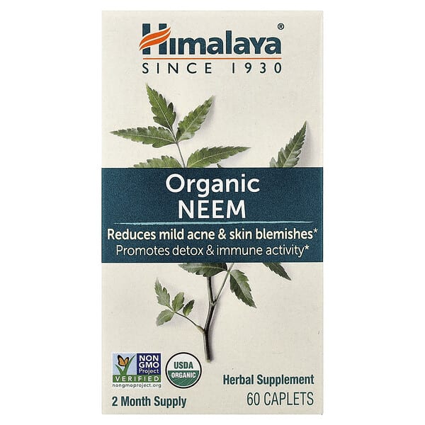 Himalaya, Organic Neem, 60 Caplets