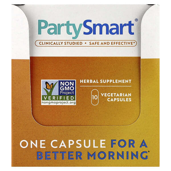 Himalaya, PartySmart®, 10 Packets, 1 Vegetarian Capsule Each
