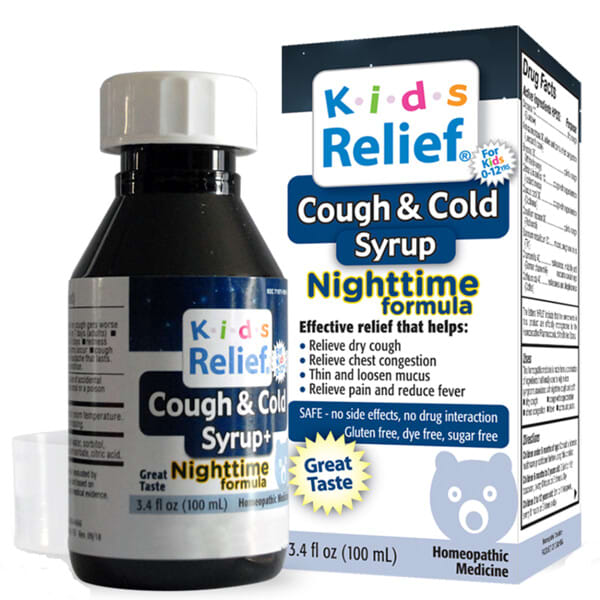 Alternative view of Homeolab USA, Kids Relief, Cough & Cold Syrup, Nighttime Formula, For Kids 0-12 Yrs, 3.4 fl oz (100 ml)