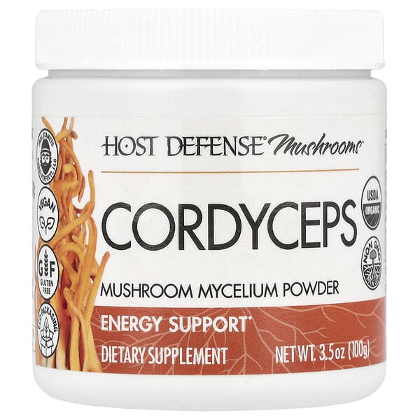 Host Defense, Mushrooms™, Cordyceps, Mushroom Mycelium Powder, 3.5 oz (100 g)