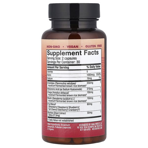 Alternative view of Host Defense, Mushrooms™ Mycobenefits, Beauty, 60 Capsules