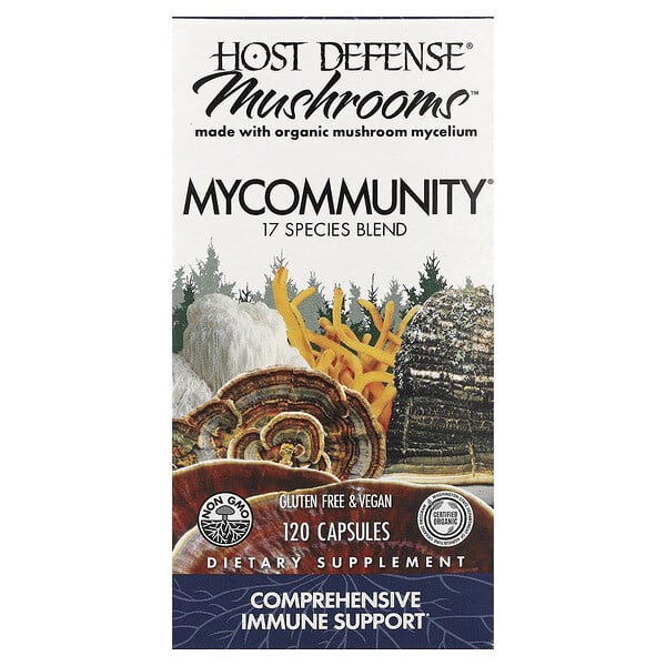 Host Defense, Mushrooms™, MyCommunity®, 120  Capsules