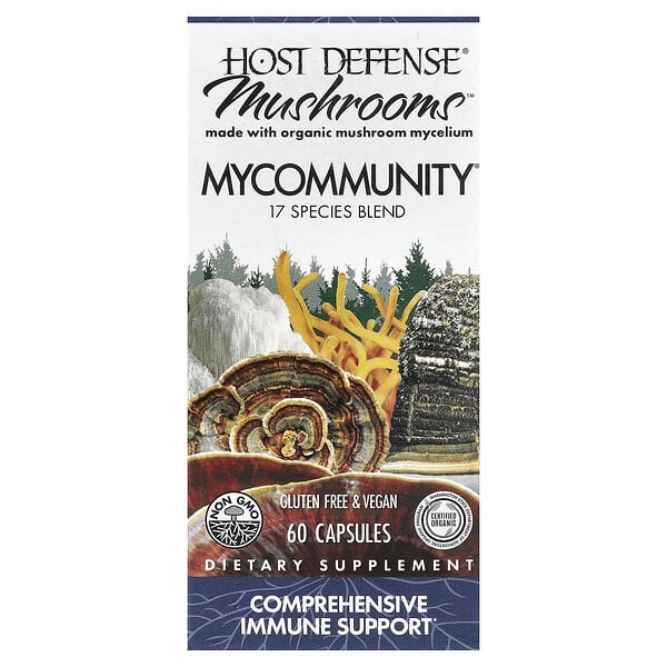 Host Defense, Mushrooms™, MyCommunity®, 60 Capsules