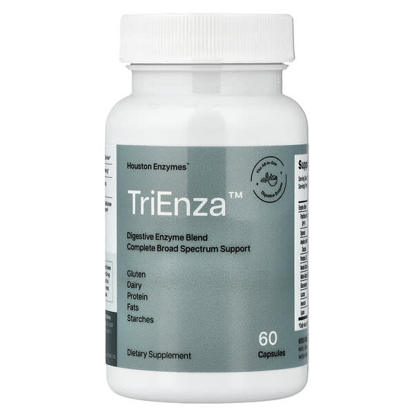 Houston Enzymes, TriEnza™, 60 Capsules