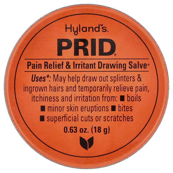 Hyland's Naturals, Prid®, Pain Relief & Irritant Drawing Salve, 0.63 oz (18 g)