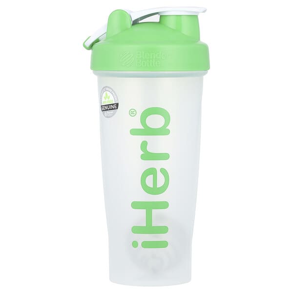 iHerb Goods, iHerb Blender Bottle with Blender Ball, Green, 28 oz