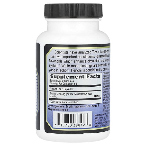 Alternative view of Imperial Elixir, Tienchi Ginseng, 100 Capsules (500 mg per Capsule)