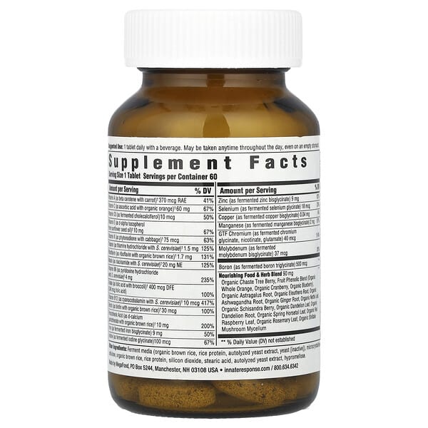 Alternative view of Innate Response Formulas, Women's One Daily, 60 Tablets