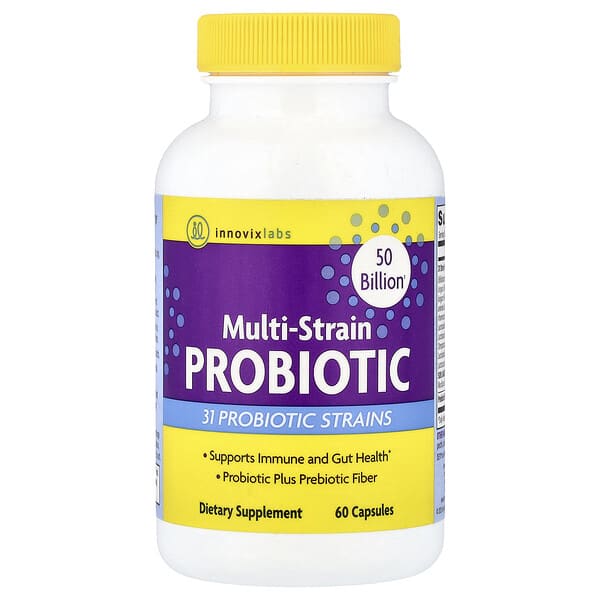 InnovixLabs, Multi-Strain Probiotic, 60 Capsules