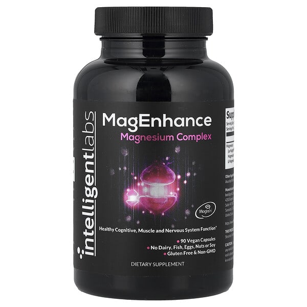 Intelligent Labs, MagEnhance, Magnesium Complex, 90 Vegan Capsules