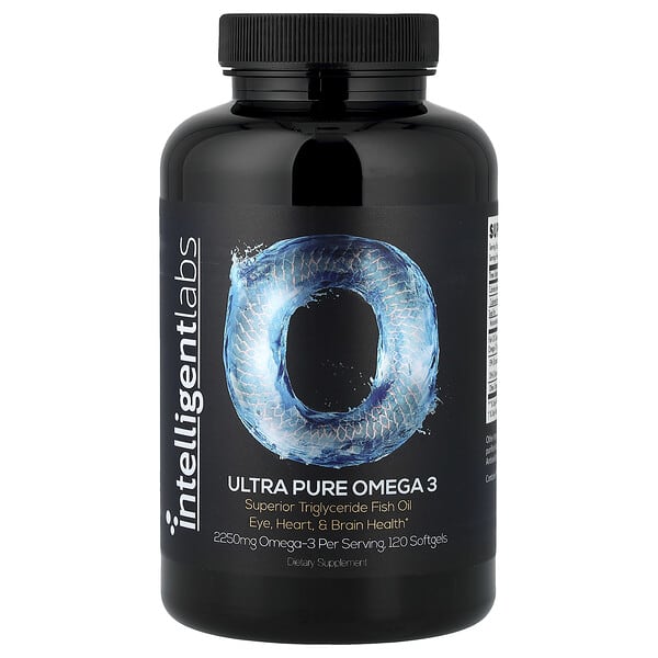 Intelligent Labs, Ultra Pure Omega 3, 120 Softgels (750 mg per Softgel)
