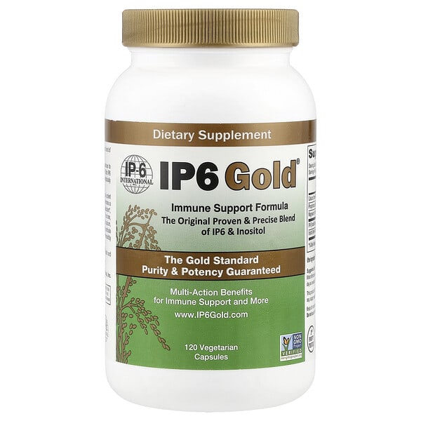 IP-6 International, IP6 Gold®, Immune Support Formula, 120 Vegetarian Capsules