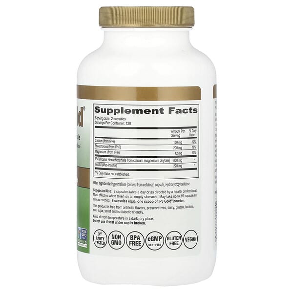 Alternative view of IP-6 International, IP6 Gold®, Immune Support Formula,  240 Vegetarian Capsules