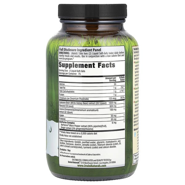 Alternative view of Irwin Naturals, 3-in-1 Carb Blocker®, Maximum Strength, 150 Liquid Soft-Gels