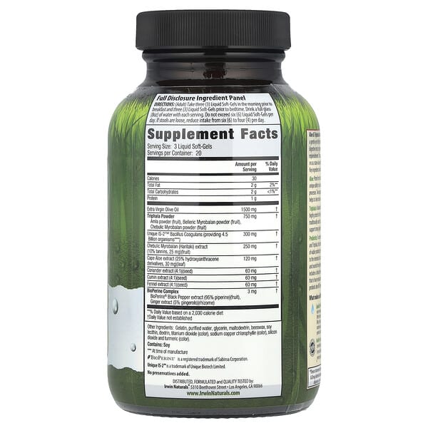 Alternative view of Irwin Naturals, Aloe & Triphala Active-Cleanse and Probiotics®, 60 Liquid Soft-Gels