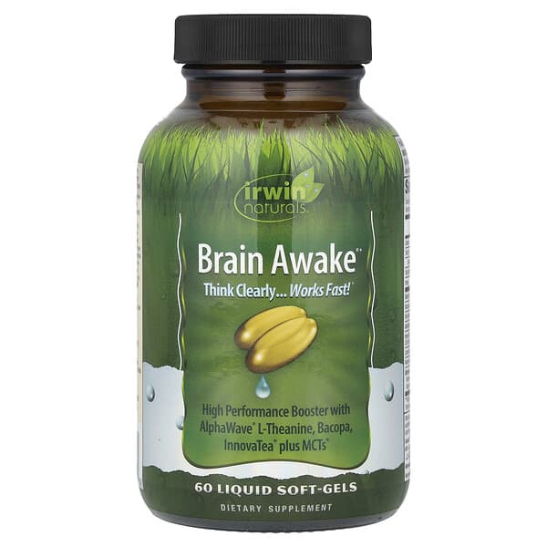 Irwin Naturals, Brain Awake®, 60 Liquid Soft-Gels 5 Irwin Naturals, Brain Awake®, 60 Liquid Soft-Gels
