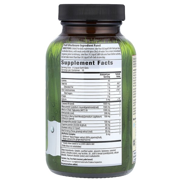 Alternative view of Irwin Naturals, Concentrated Maca Root and Ashwagandha, 75 Liquid Soft-Gels