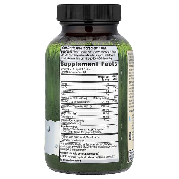 Alternative view of Irwin Naturals, CoQ10-Red®, 60 Liquid Soft-Gels