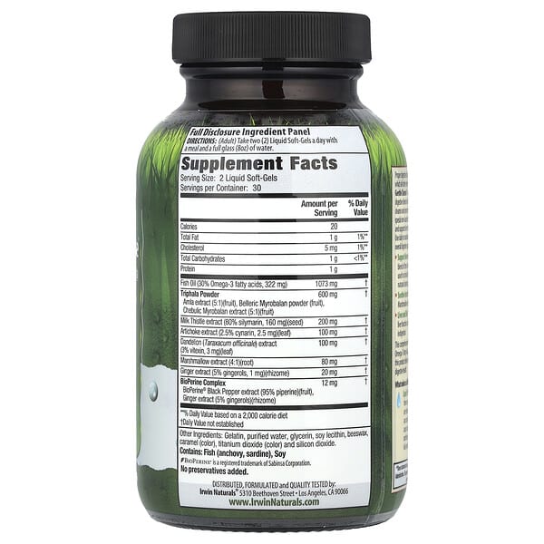 Alternative view of Irwin Naturals, Daily Gentle Cleanse®, 60 Liquid Soft-Gels