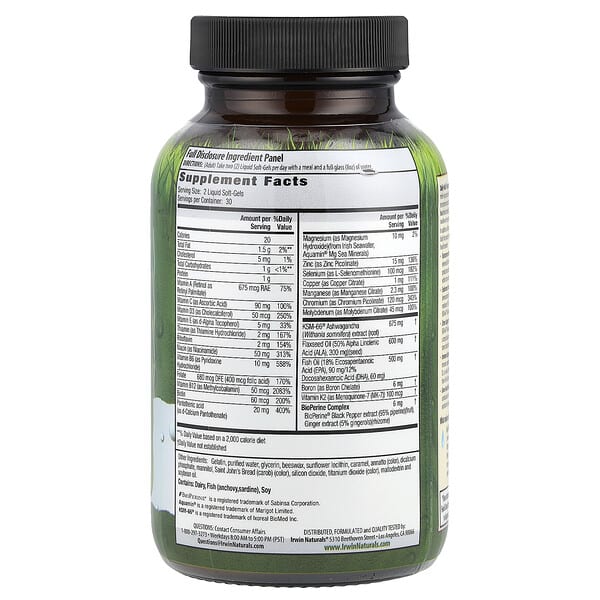 Alternative view of Irwin Naturals, Daily-Multi Testosterone Up ® Booster For Men, 60 Liquid Soft-Gels