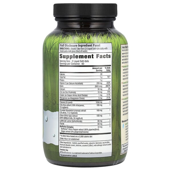 Alternative view of Irwin Naturals, Longer, Stronger Hair and Nails™, 120 Liquid Soft-Gels