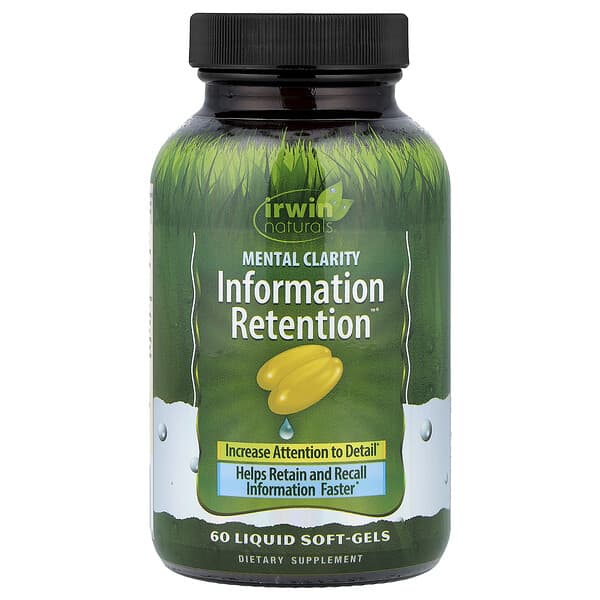 Irwin Naturals, Mental Clarity Information Retention™, 60 Liquid Soft-Gels