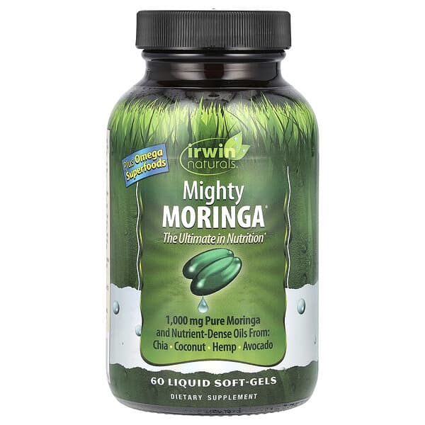 Irwin Naturals, Mighty Moringa®, 60 Liquid Soft-Gels