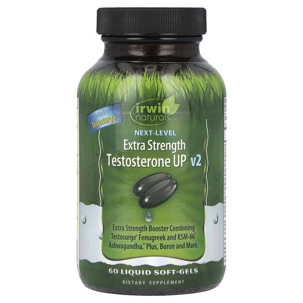 Irwin Naturals, Next Level, Testosterone UP v2, 60 Liquid Soft-Gels