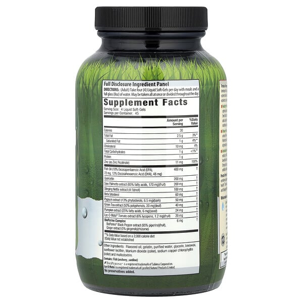 Alternative view of Irwin Naturals, Pro-Active Male, Prosta-Strong®, Healthy Urinary Flow, 180 Liquid Soft-Gels