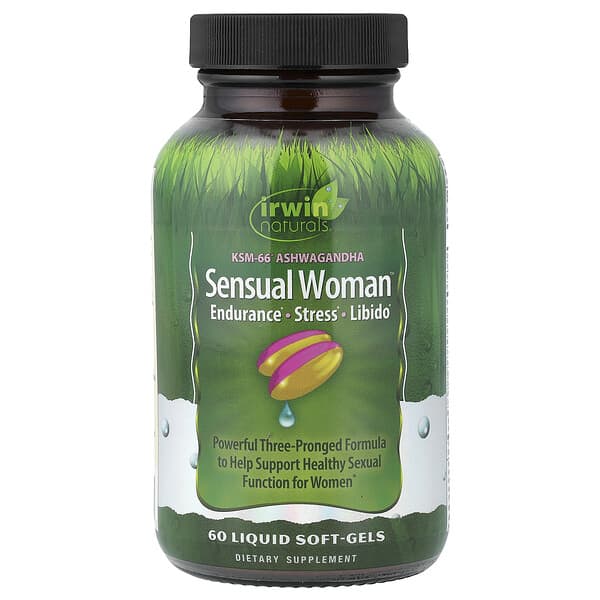 Irwin Naturals, Sensual Women™, Endurance, Stress, Libido, 60 Liquid Soft-Gels