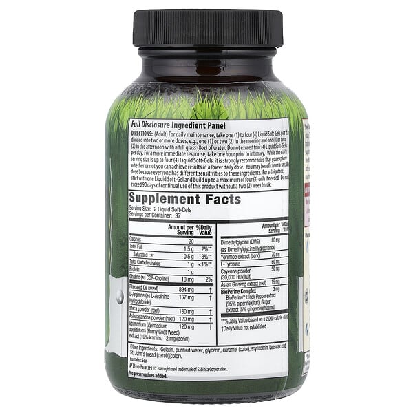Alternative view of Irwin Naturals, Steel Libido®, 75 Liquid Soft-Gels