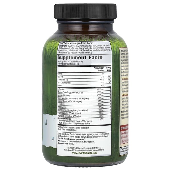 Alternative view of Irwin Naturals, Steel-Libido Red®, Magnum Blood-Flow, 75 Liquid Soft-Gels