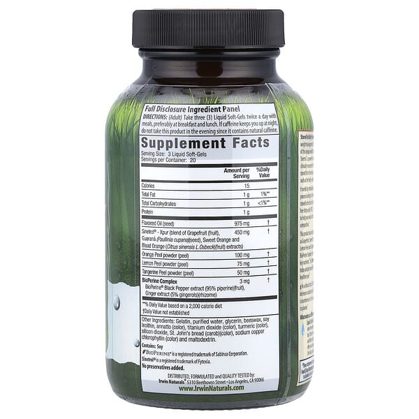 Alternative view of Irwin Naturals, Stored-Fat Belly Burner®, 60 Liquid Soft-Gels