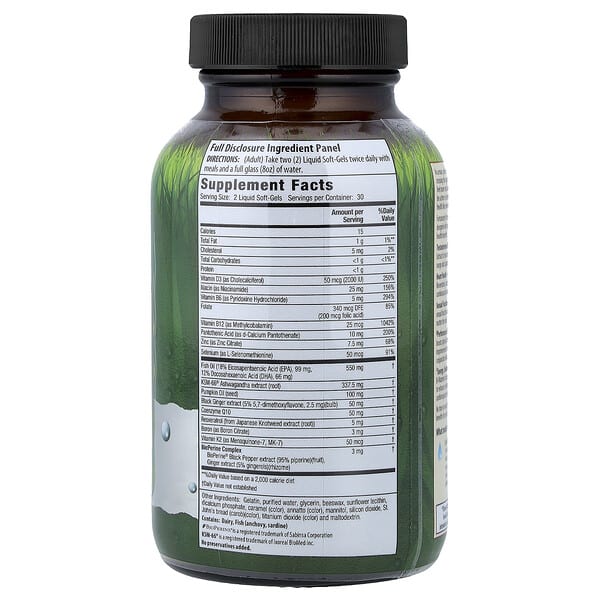 Alternative view of Irwin Naturals, Testosterone UP® Men Over 40, 60 Liquid Soft-Gels