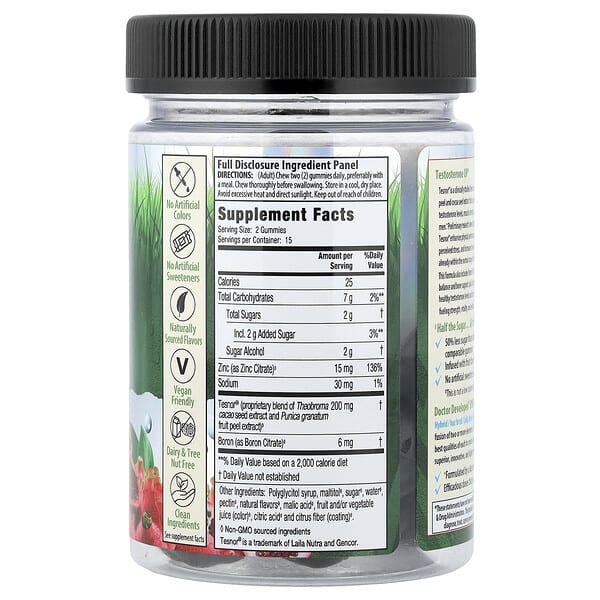 Alternative view of Irwin Naturals, Testosterone UP® Peak Performance Gummies, Dragonfruit Pomegranate, 30 Gummies